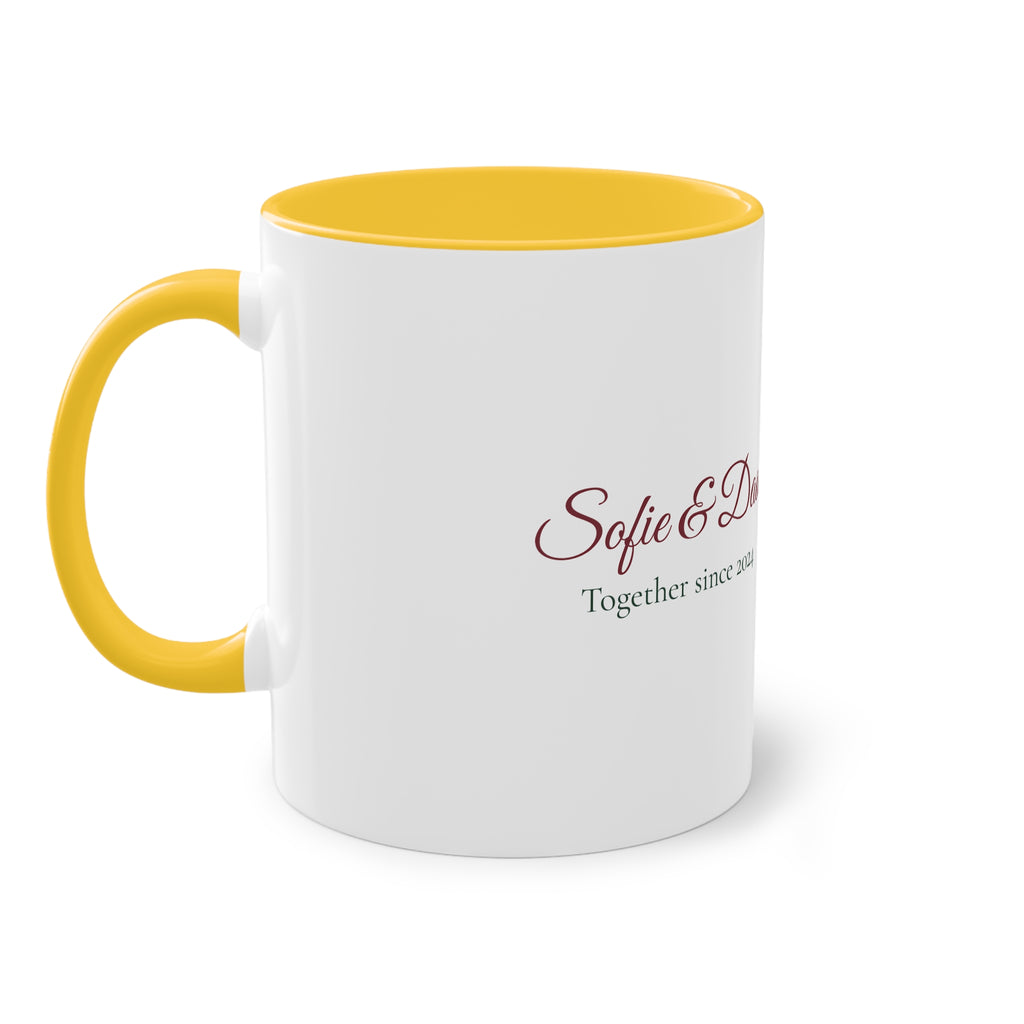 Two of Us — Personalised Couple's Mug with Names & Year
