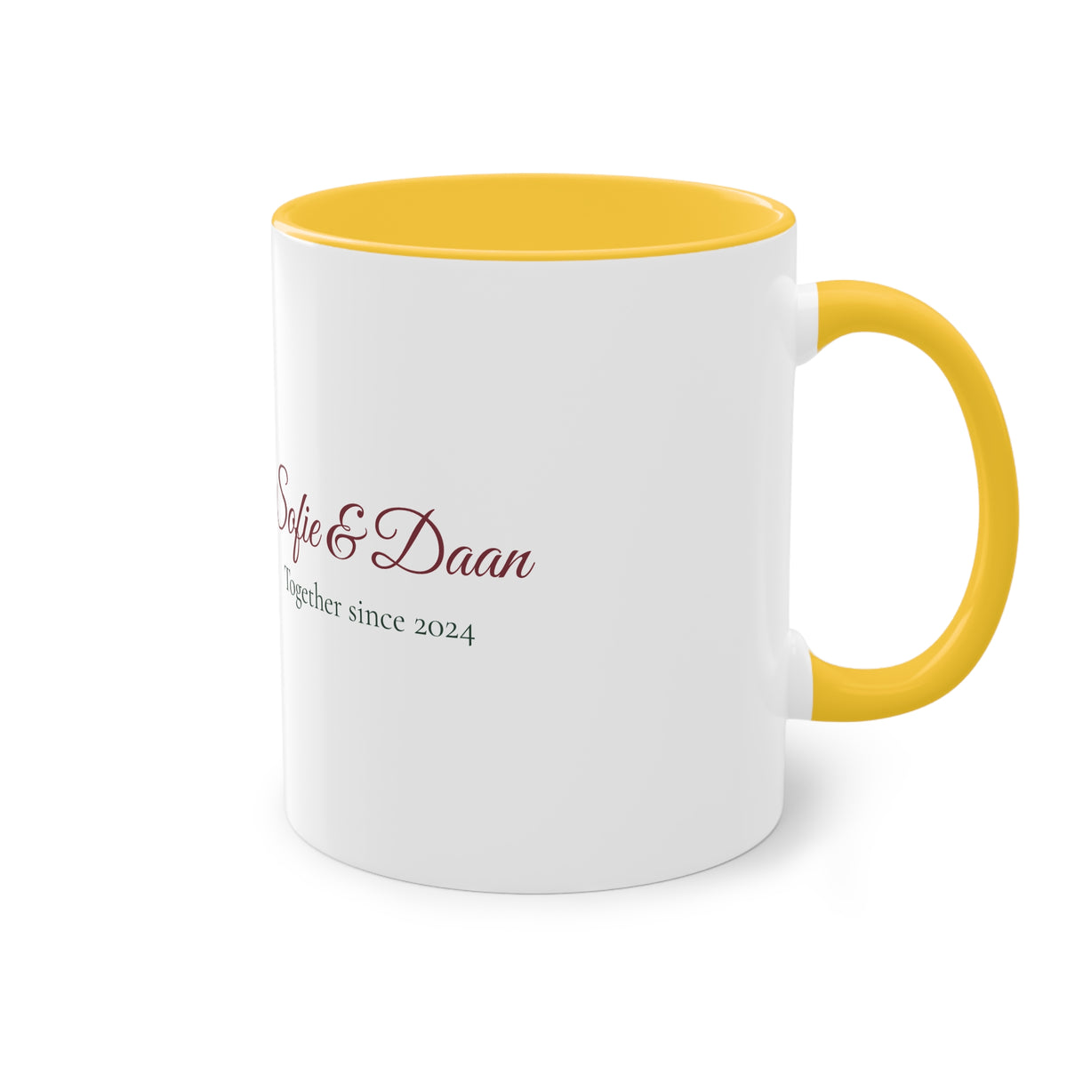Two of Us — Personalised Couple's Mug with Names & Year