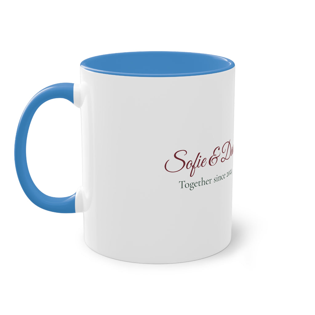 Two of Us — Personalised Couple's Mug with Names & Year