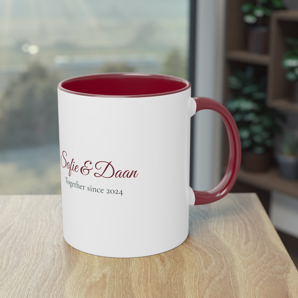 Two of Us — Personalised Couple's Mug with Names & Year
