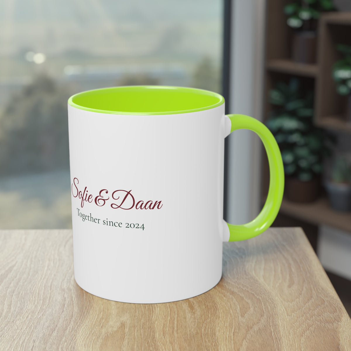 Two of Us — Personalised Couple's Mug with Names & Year