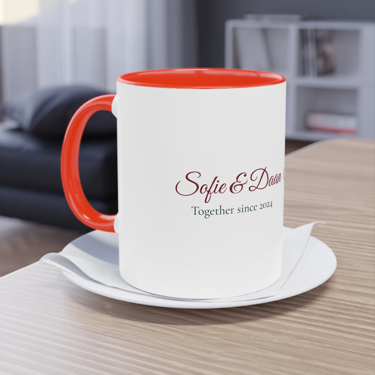 Two of Us — Personalised Couple's Mug with Names & Year