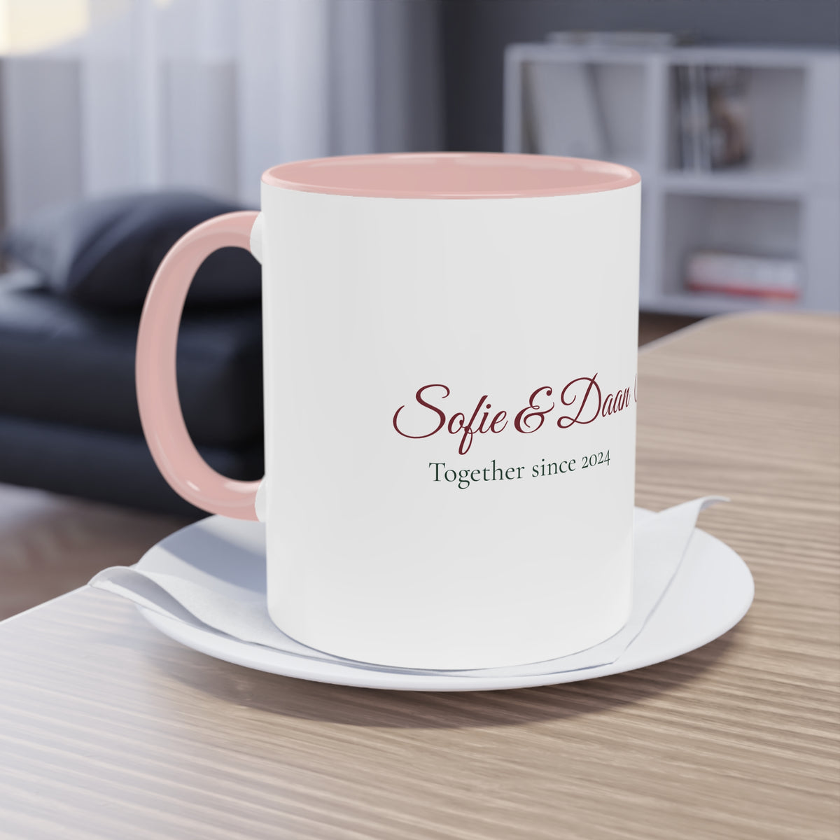 Two of Us — Personalised Couple's Mug with Names & Year