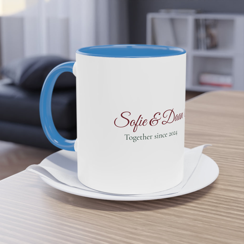 Two of Us — Personalised Couple's Mug with Names & Year