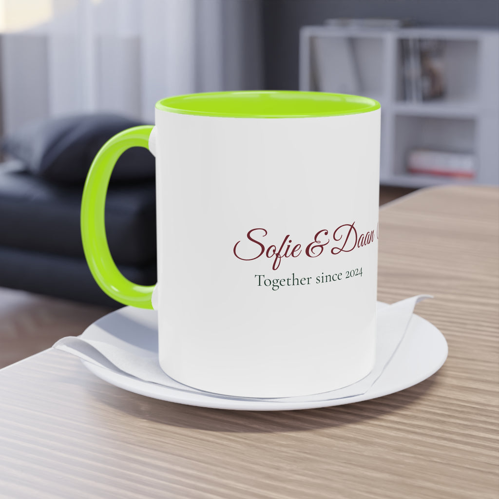 Two of Us — Personalised Couple's Mug with Names & Year