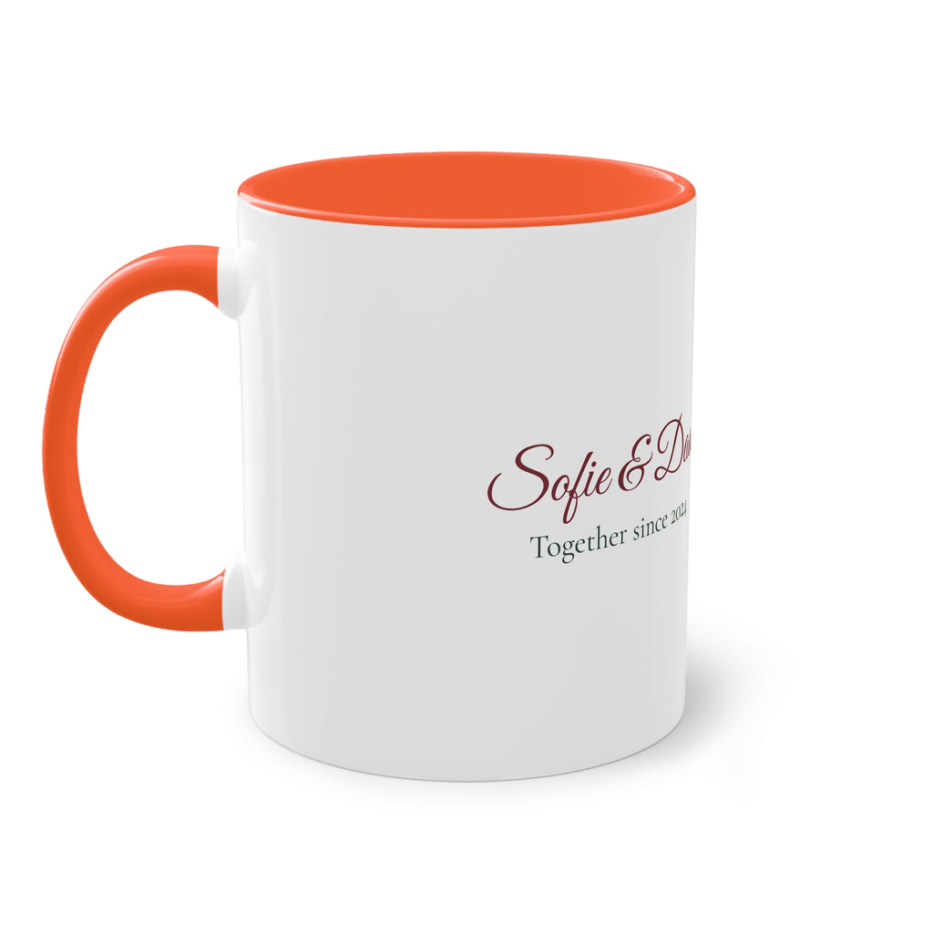 Two of Us — Personalised Couple's Mug with Names & Year