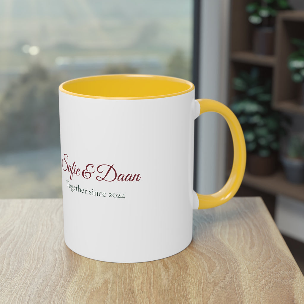 Two of Us — Personalised Couple's Mug with Names & Year
