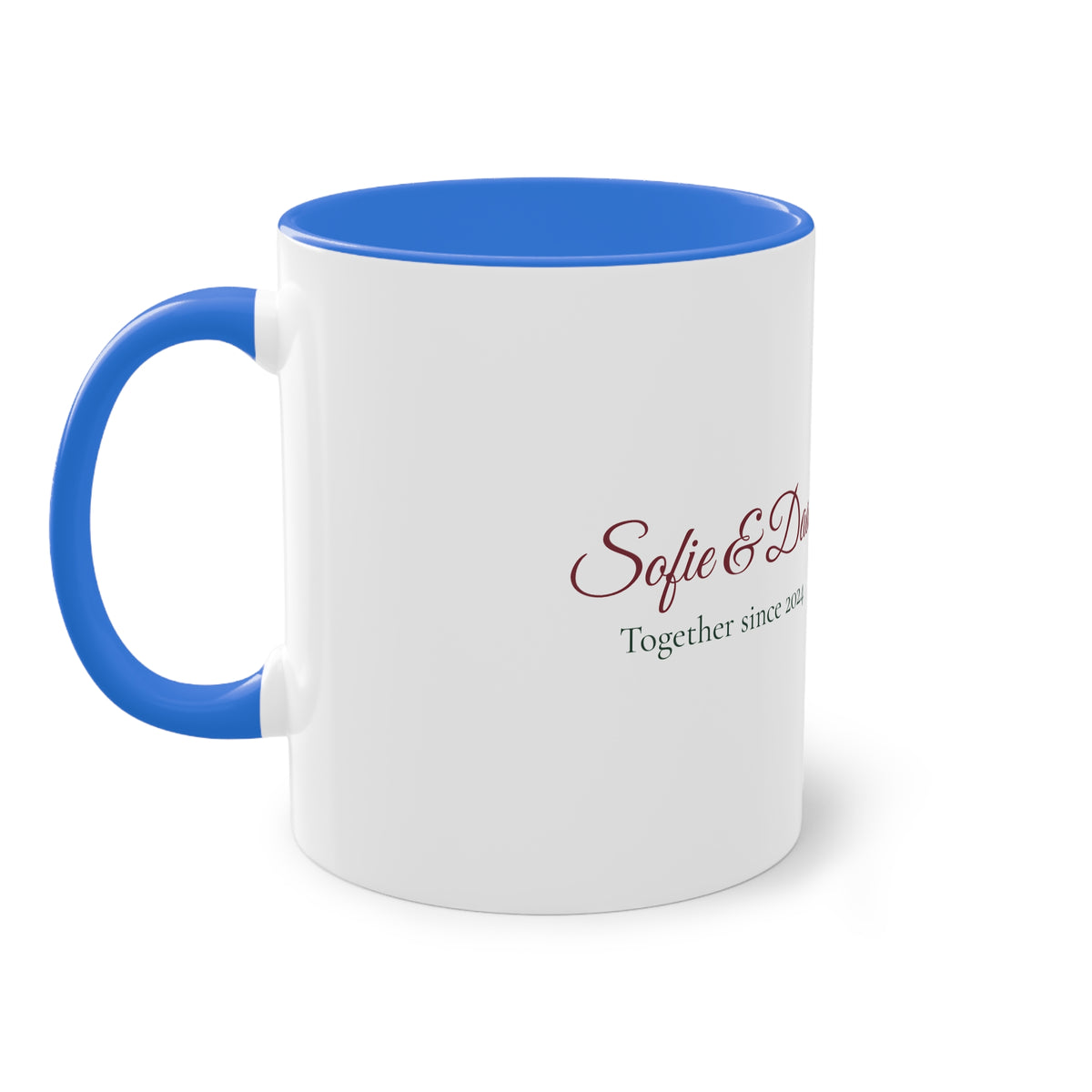Two of Us — Personalised Couple's Mug with Names & Year