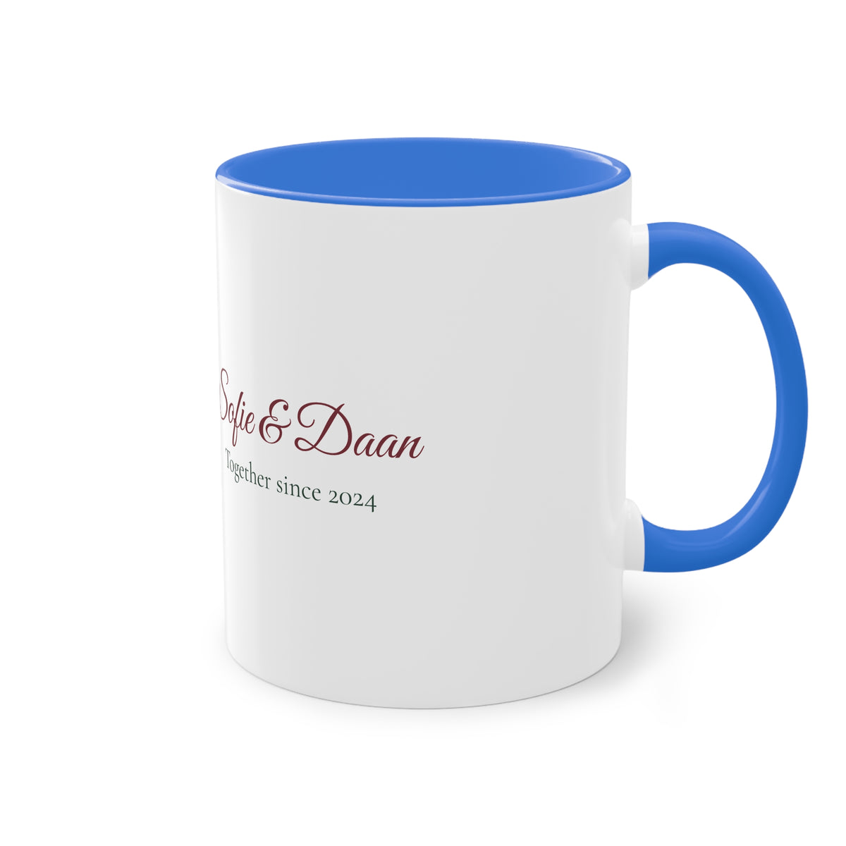 Two of Us — Personalised Couple's Mug with Names & Year