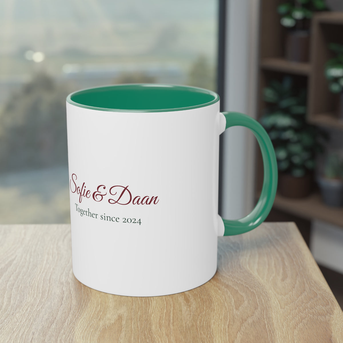Two of Us — Personalised Couple's Mug with Names & Year