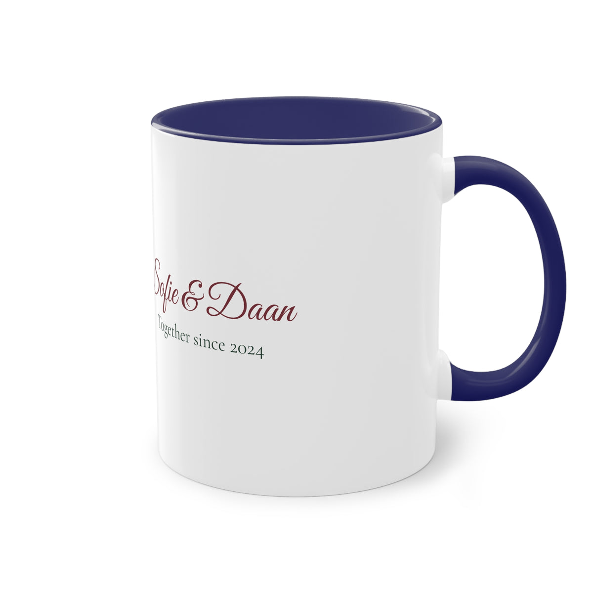Two of Us — Personalised Couple's Mug with Names & Year