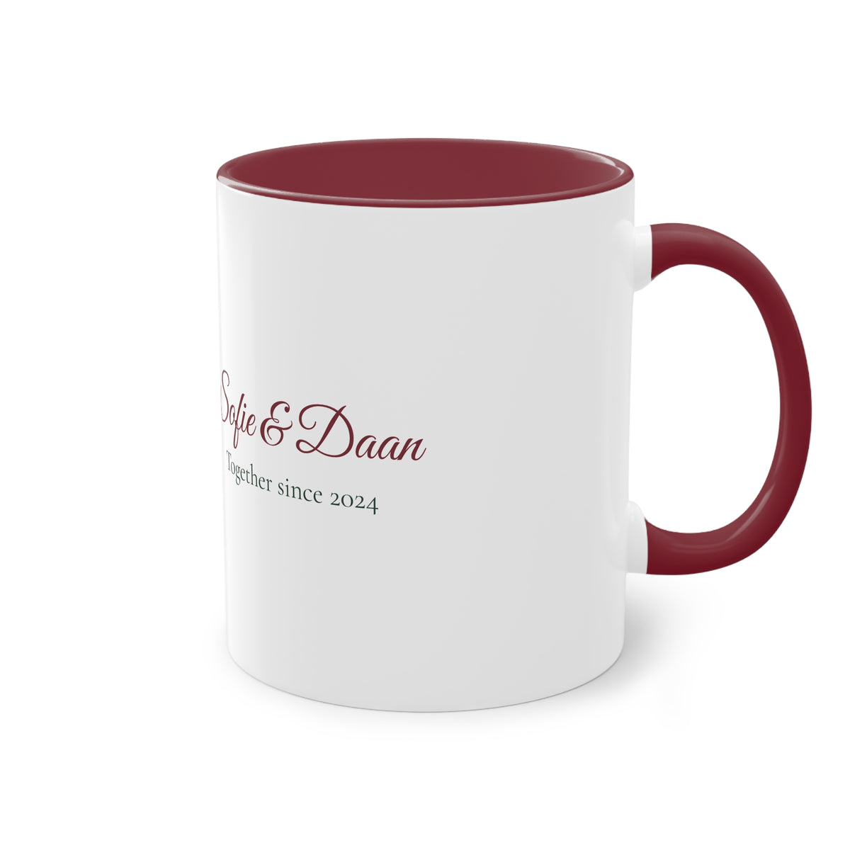 Two of Us — Personalised Couple's Mug with Names & Year