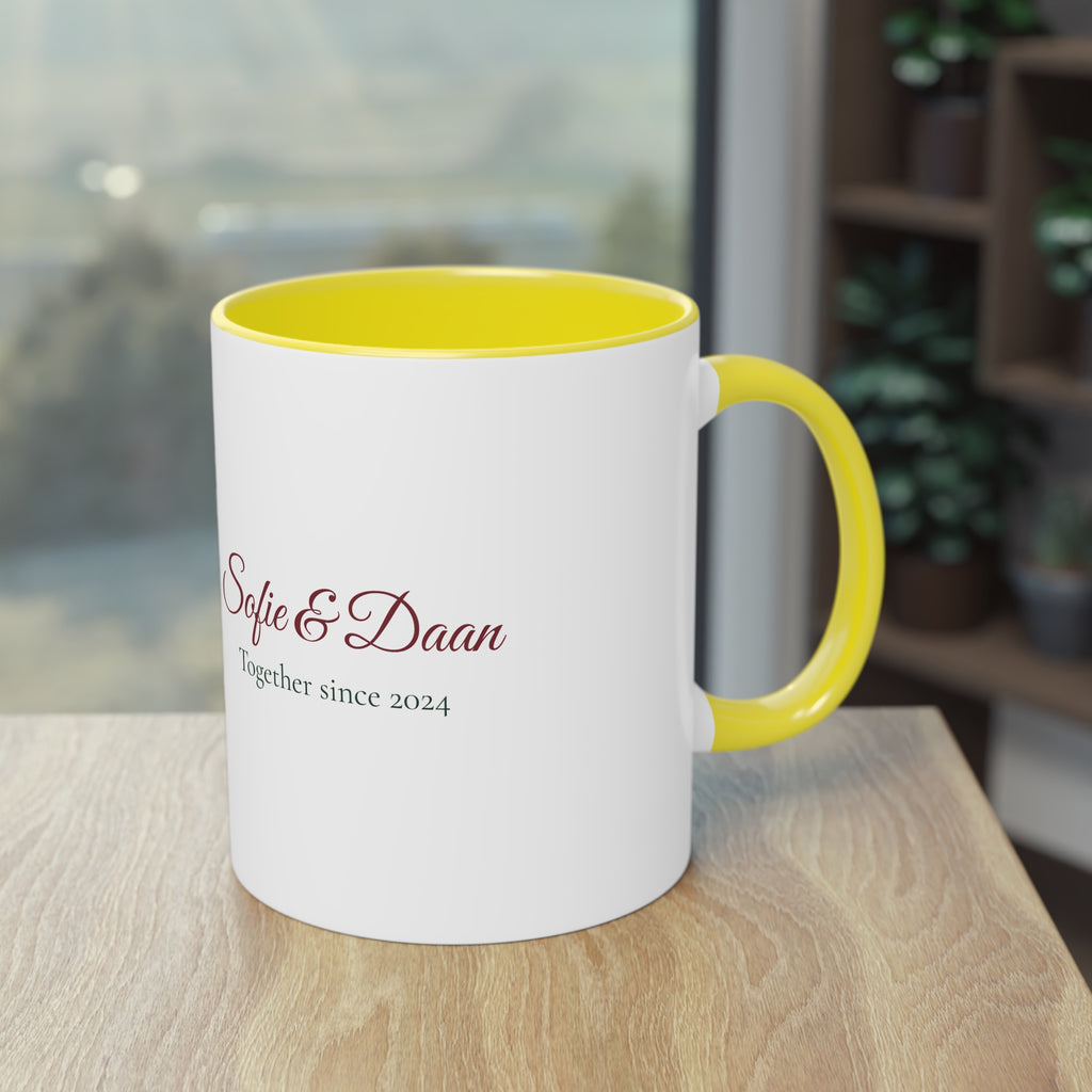 Two of Us — Personalised Couple's Mug with Names & Year