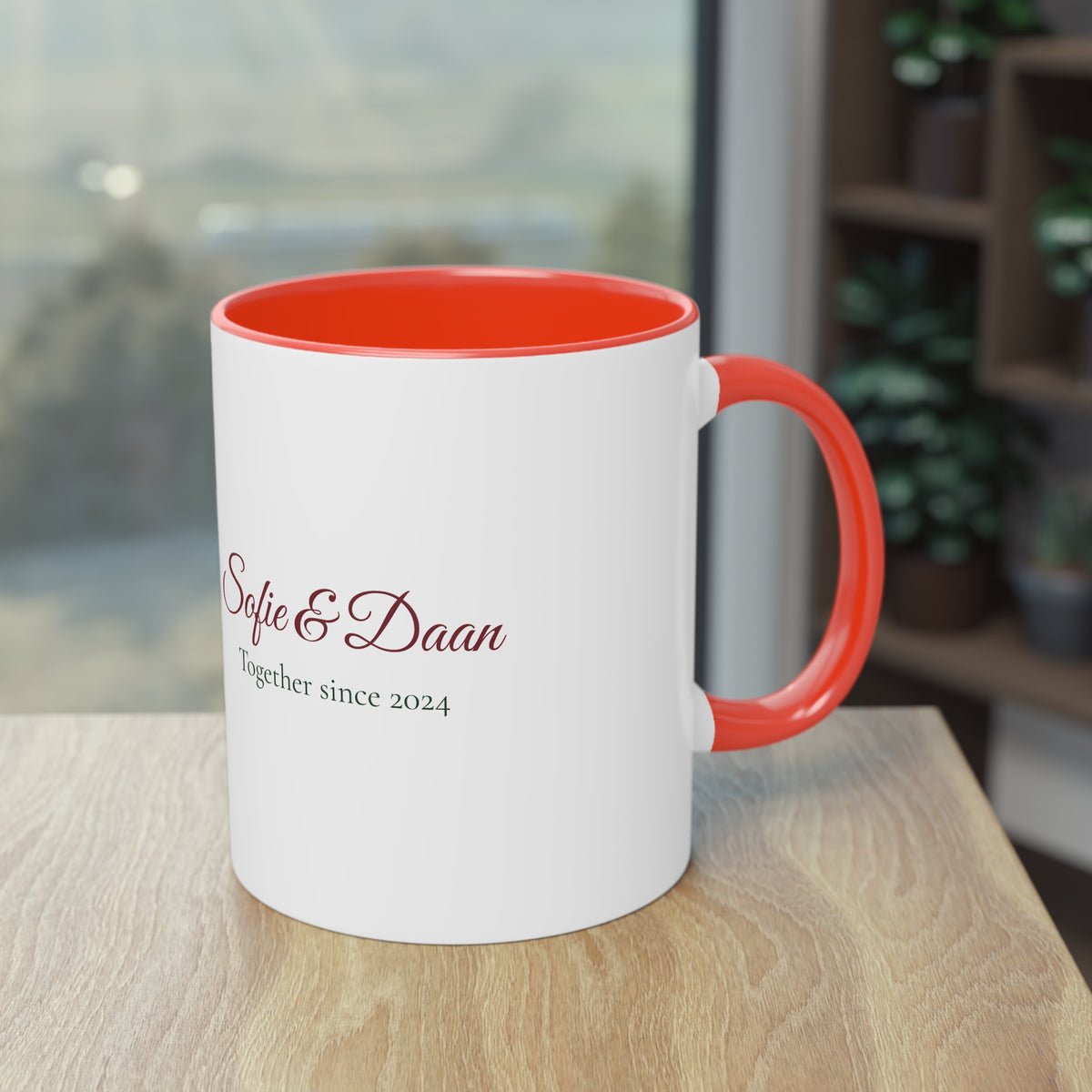 Two of Us — Personalised Couple's Mug with Names & Year