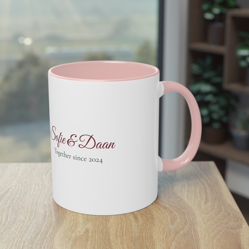 Two of Us — Personalised Couple's Mug with Names & Year