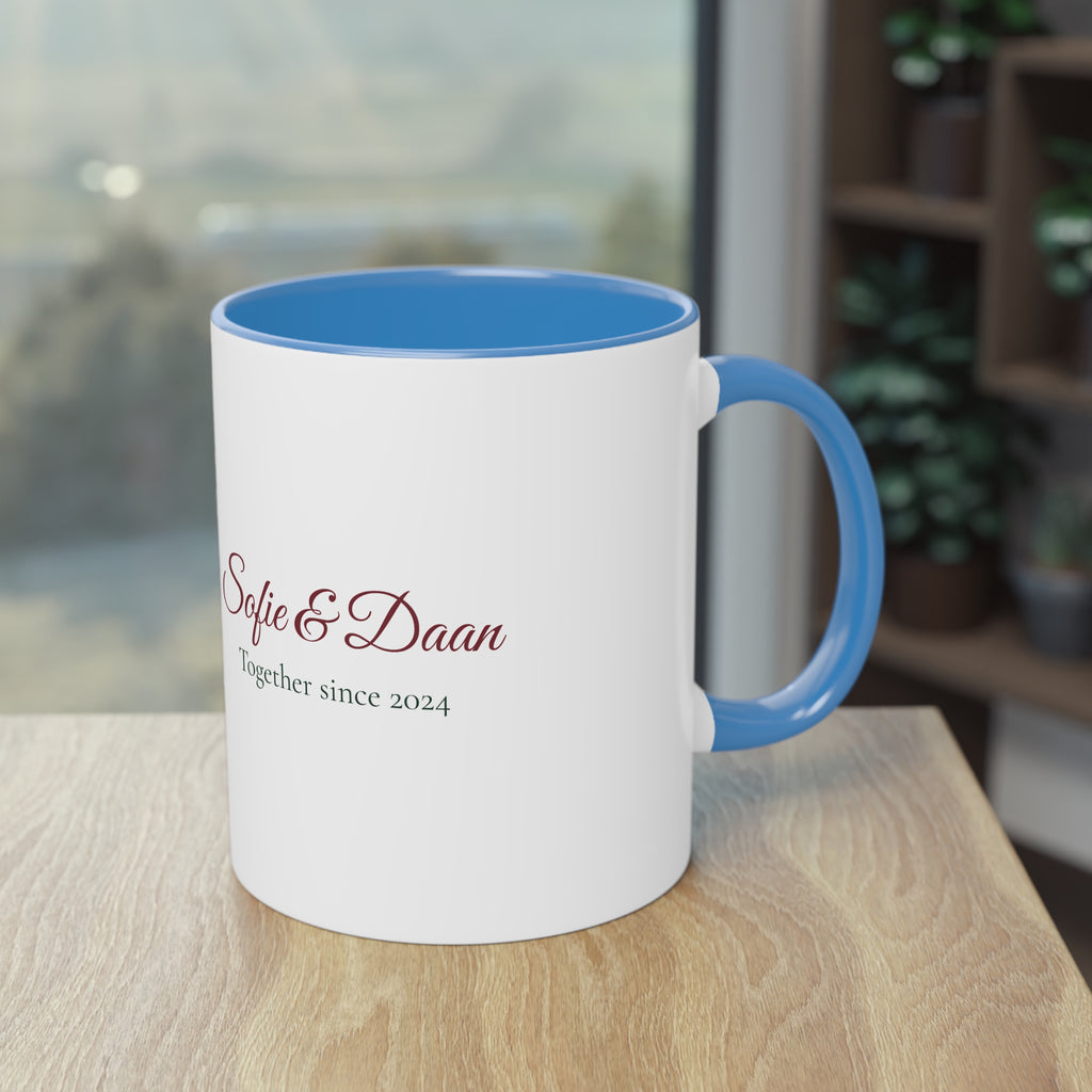 Two of Us — Personalised Couple's Mug with Names & Year