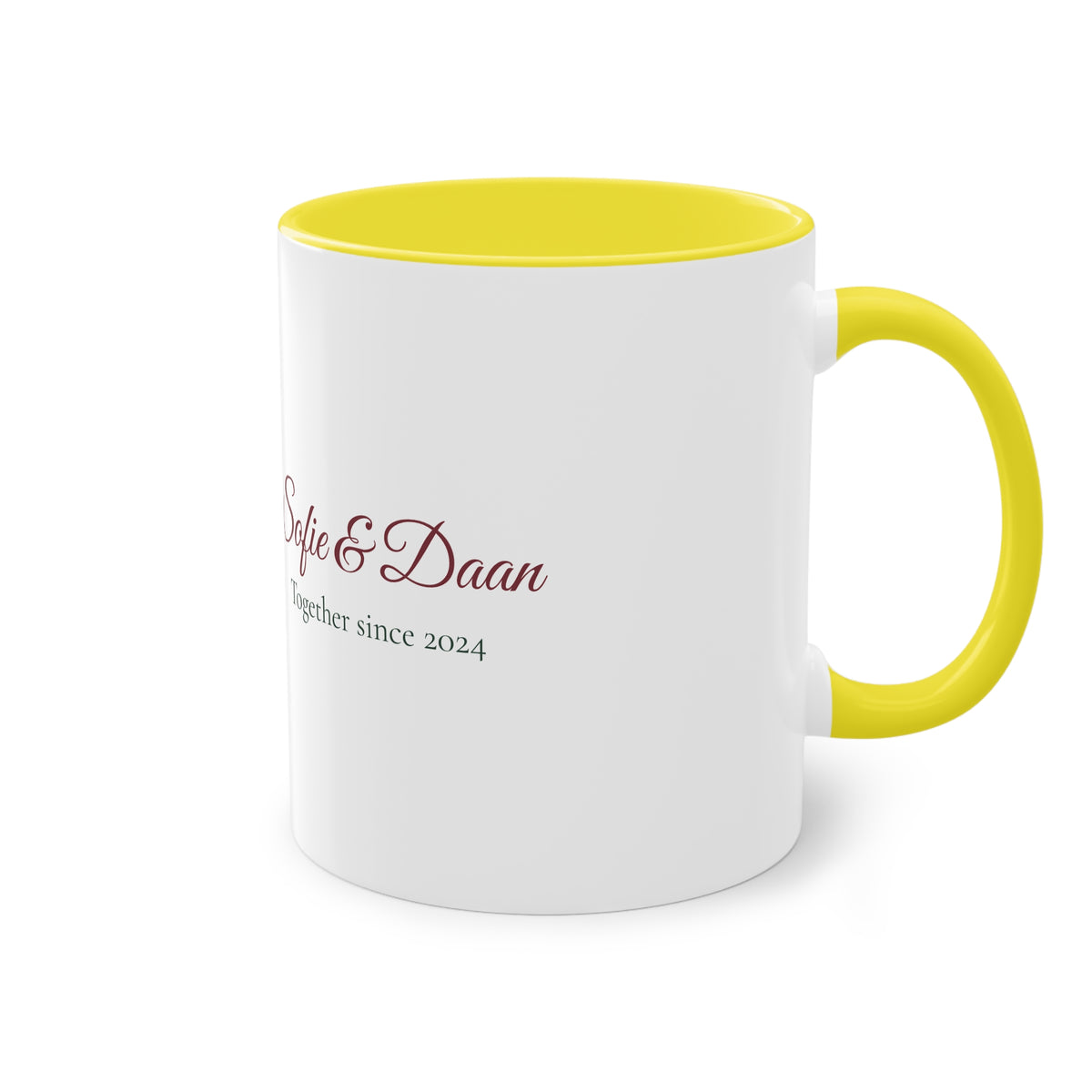Two of Us — Personalised Couple's Mug with Names & Year