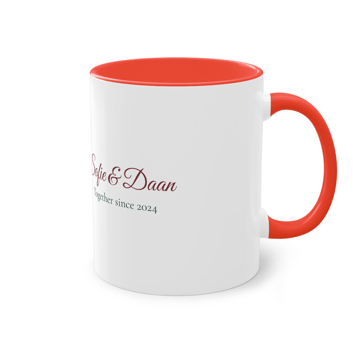 Two of Us — Personalised Couple's Mug with Names & Year