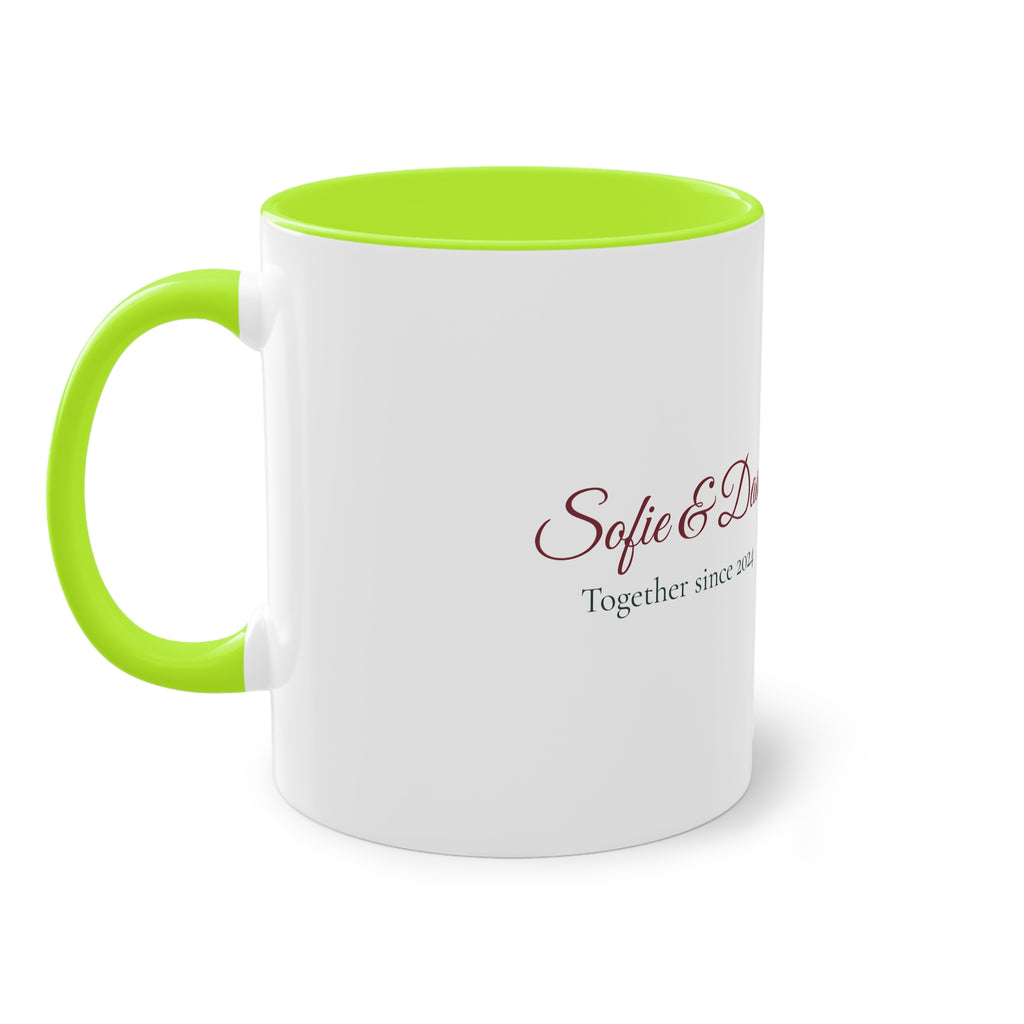 Two of Us — Personalised Couple's Mug with Names & Year