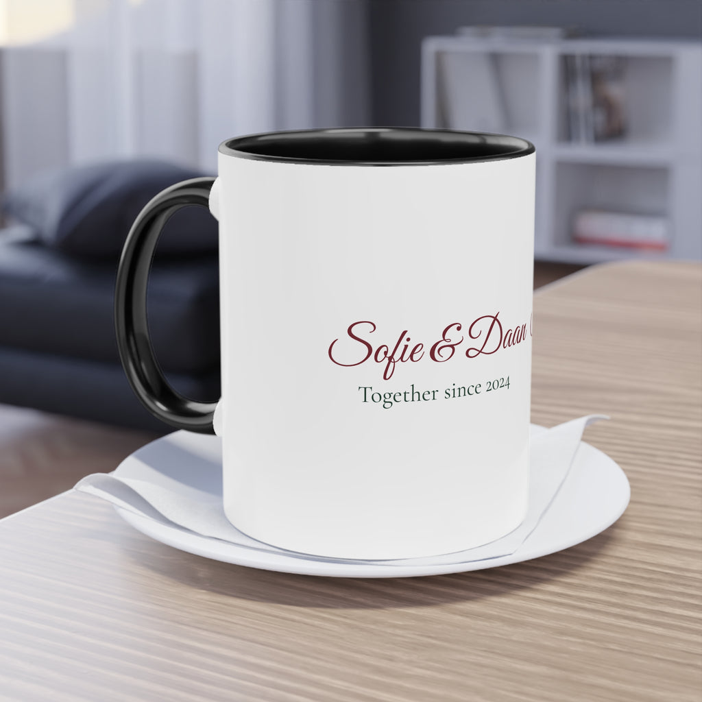 Two of Us — Personalised Couple's Mug with Names & Year