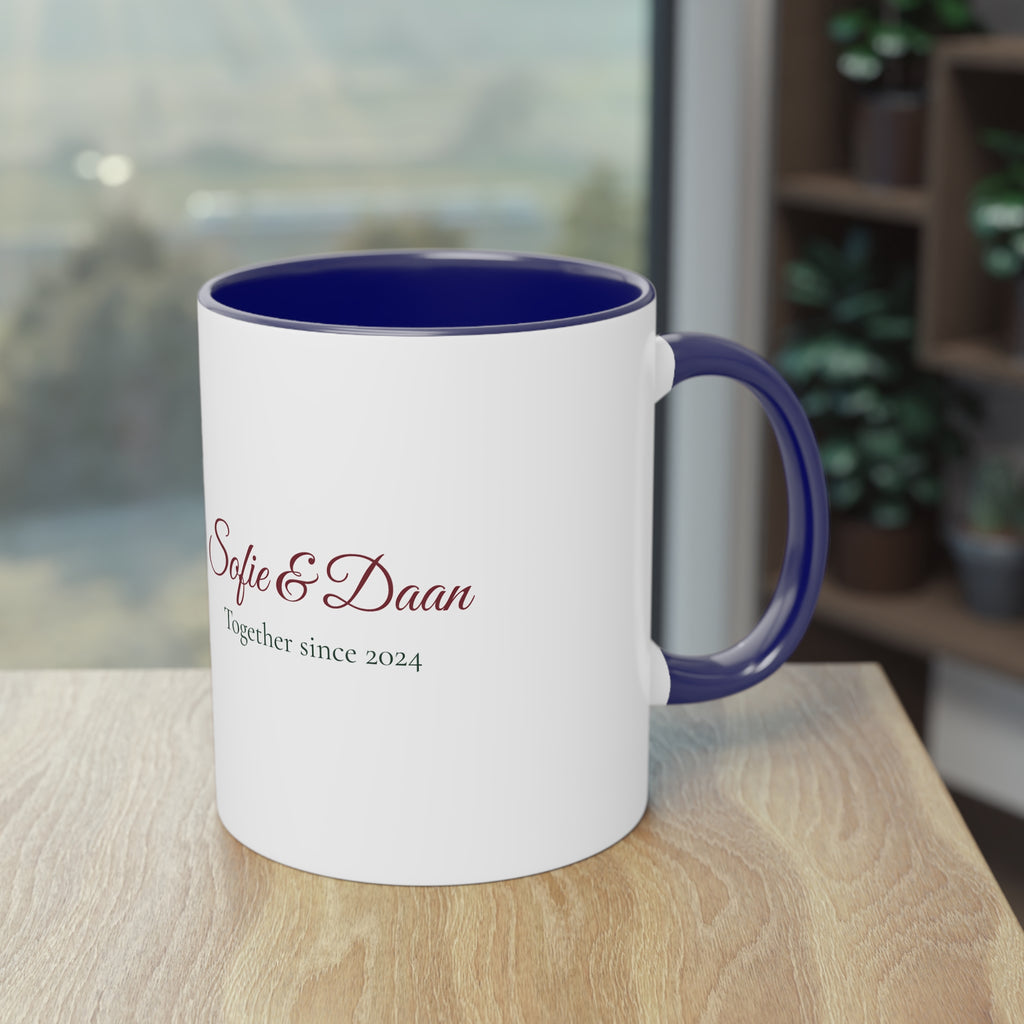 Two of Us — Personalised Couple's Mug with Names & Year
